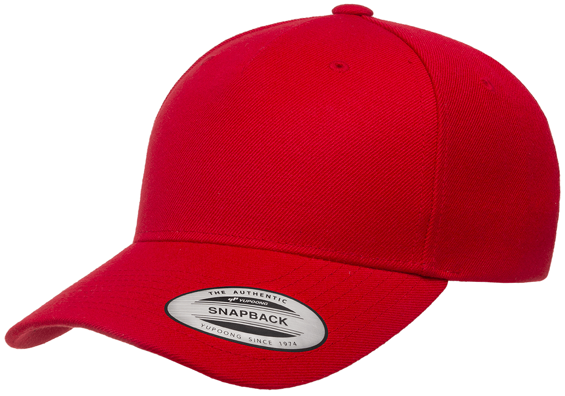 YP Classics 5-Panel Premium Curved Visor Snapback Cap