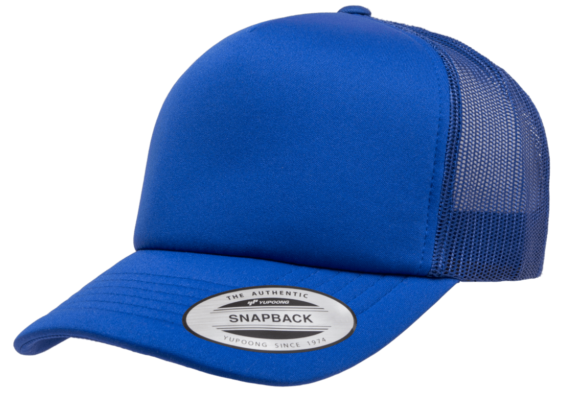 YP Classics Classic Curved Visor Foam Trucker Cap