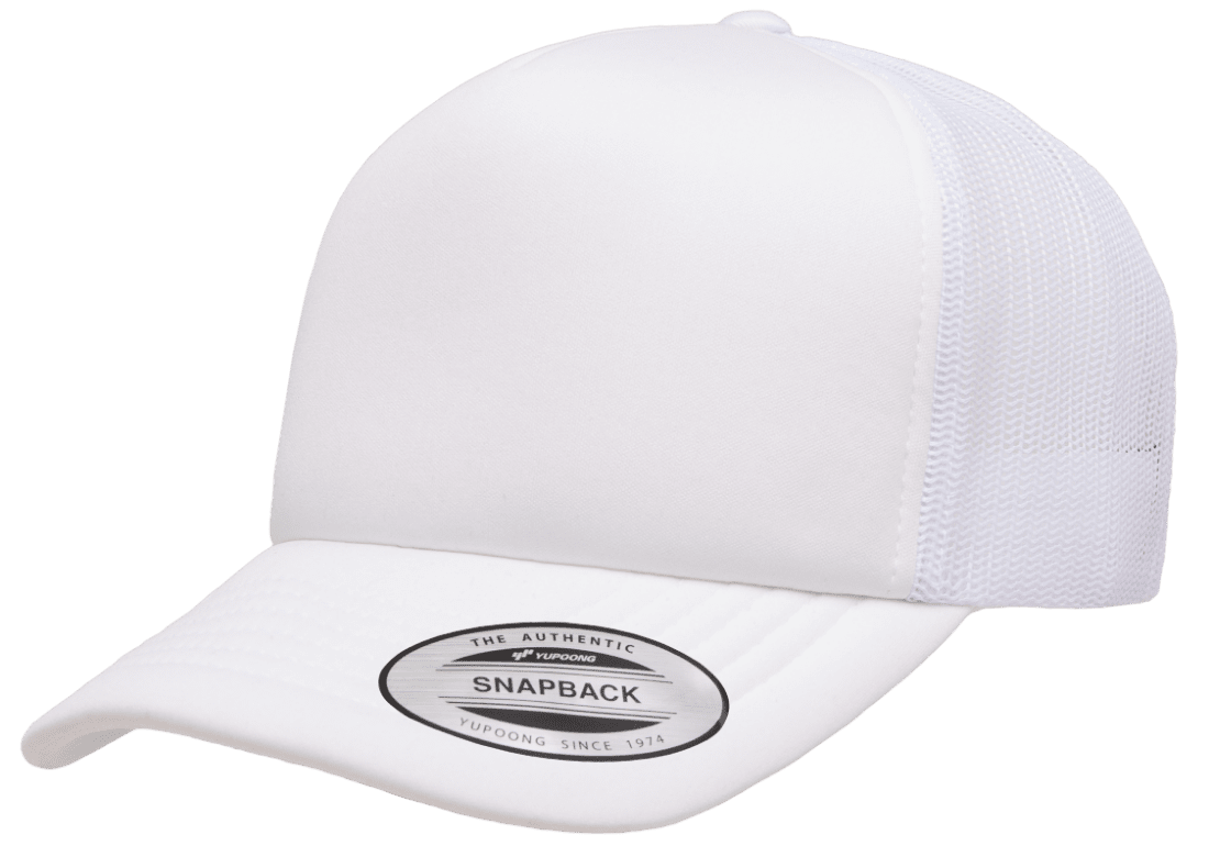 YP Classics Classic Curved Visor Foam Trucker Cap