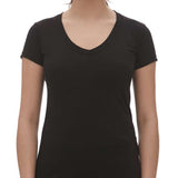 M&O Women's Fine Blend V-Neck T-Shirt