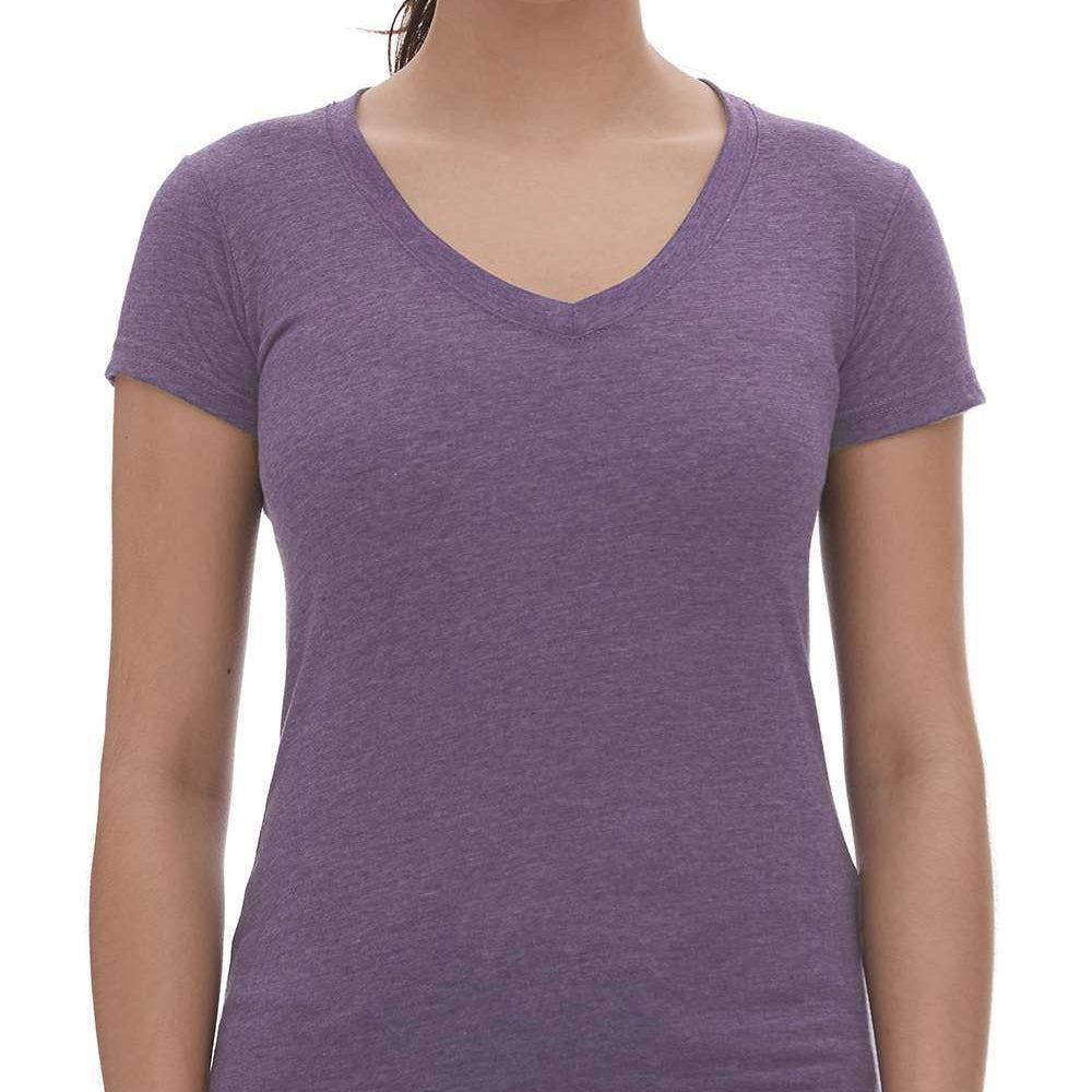 M&O Women's Fine Blend V-Neck T-Shirt